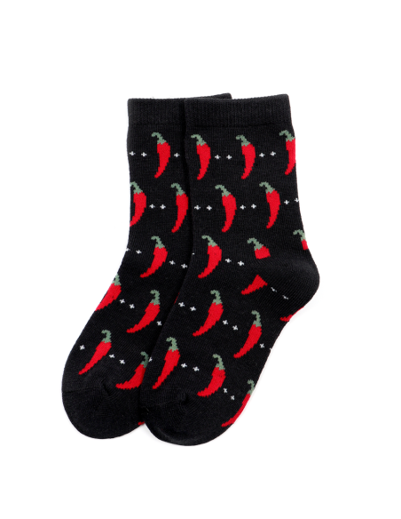 CALZINI BAMBINI IN BAMBU "PEPERONCINO"