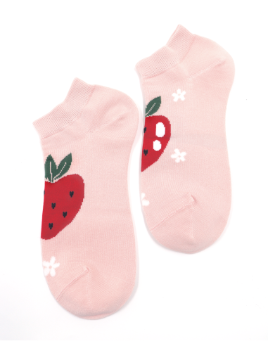 CALZINI CORTI IN BAMBU "FRAGOLA"