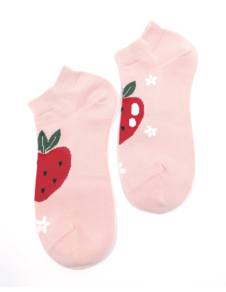 CALZINI CORTI IN BAMBU "FRAGOLA"