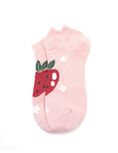 CALZINI CORTI IN BAMBU "FRAGOLA"