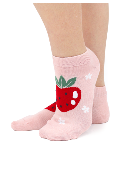 CALZINI CORTI IN BAMBU "FRAGOLA"