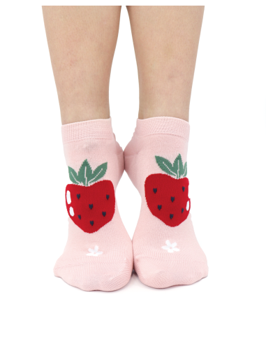 CALZINI CORTI IN BAMBU "FRAGOLA"