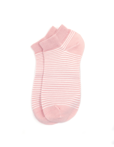 CALZINI CORTI IN BAMBU "BASIC STRIPE"