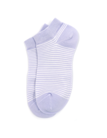 CALZINI CORTI IN BAMBU "BASIC STRIPE"