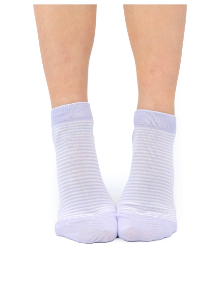 CALZINI CORTI IN BAMBU "BASIC STRIPE"