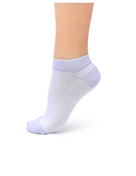 CALZINI CORTI IN BAMBU "BASIC STRIPE"