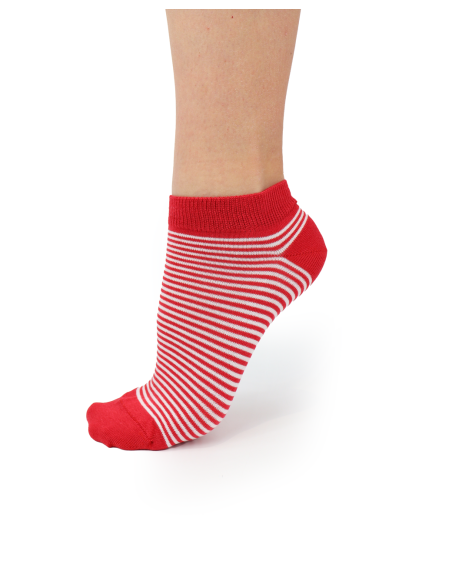 CALZINI CORTI IN BAMBU "BASIC STRIPE"