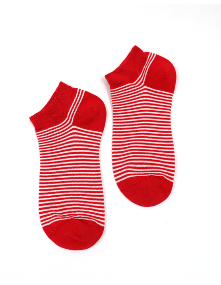 CALZINI CORTI IN BAMBU "BASIC STRIPE"