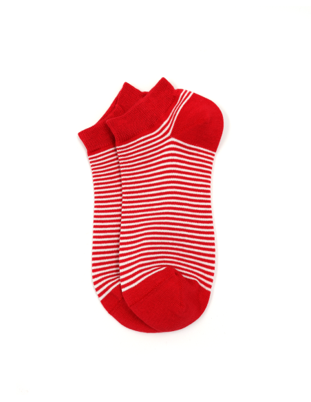 CALZINI CORTI IN BAMBU "BASIC STRIPE"