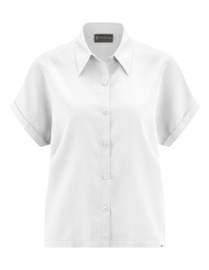CAMICIA DONNA MANICA CORTA IN CANAPA E LYOCELL 2