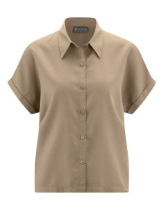 CAMICIA DONNA MANICA CORTA IN CANAPA E LYOCELL 2