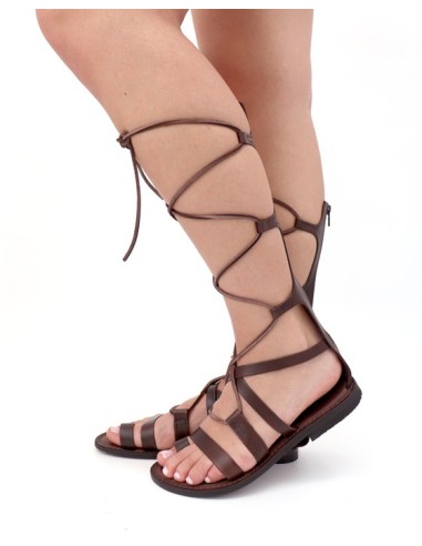 SANDALO CAPRESE DONNA IN PELLE E CUOIO "ARES"