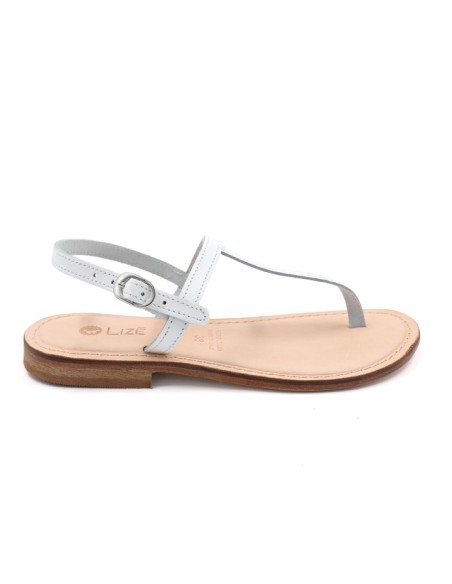 SANDALO CAPRESE INFRADITO DONNA IN PELLE E CUOIO "ERA"