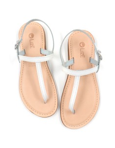 SANDALO CAPRESE INFRADITO DONNA IN PELLE E CUOIO "ERA"