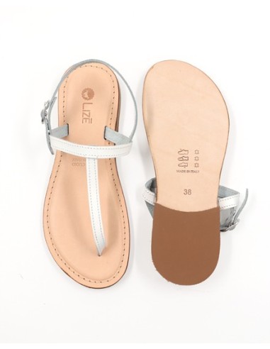 SANDALO CAPRESE INFRADITO DONNA IN PELLE E CUOIO "ERA"