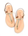 SANDALO CAPRESE INFRADITO DONNA IN PELLE E CUOIO "ERA"