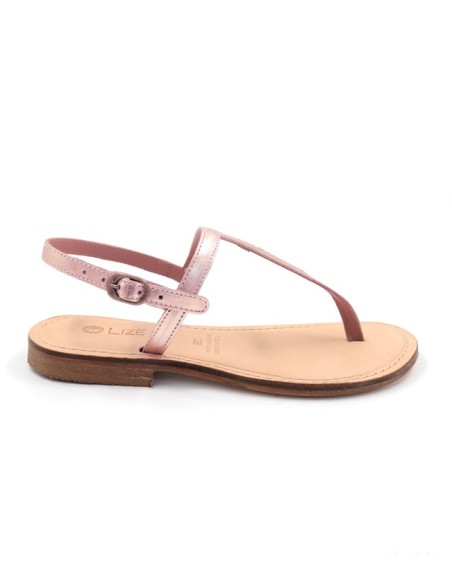 SANDALO CAPRESE INFRADITO DONNA IN PELLE E CUOIO "ERA"