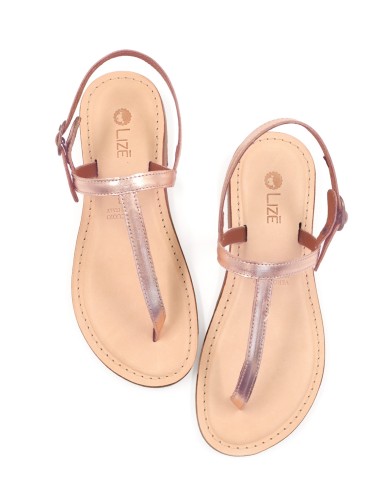 SANDALO CAPRESE INFRADITO DONNA IN PELLE E CUOIO "ERA"