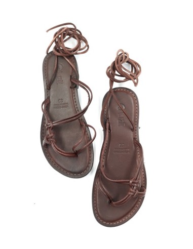 SANDALO CAPRESE DONNA IN PELLE E CUOIO "DEMETRA"