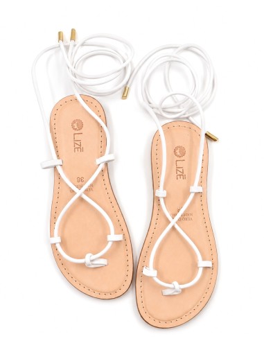 SANDALO CAPRESE INFRADITO DONNA IN PELLE E CUOIO "CALIPSO"