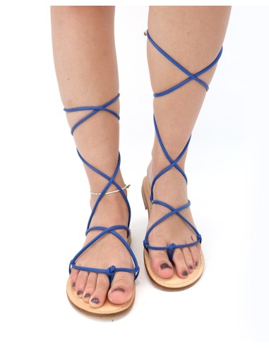 SANDALO CAPRESE INFRADITO DONNA IN PELLE E CUOIO "CALIPSO"