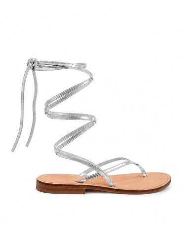 SANDALO CAPRESE INFRADITO DONNA IN PELLE E CUOIO "AFRODITE"