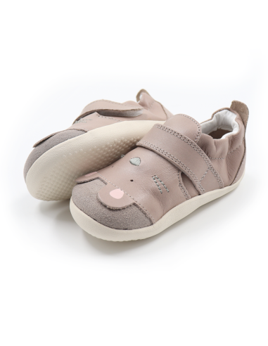 SCARPINE PRIMI PASSI BOBUX XPLORER CRITTERS IN PELLE - TOPOLINO