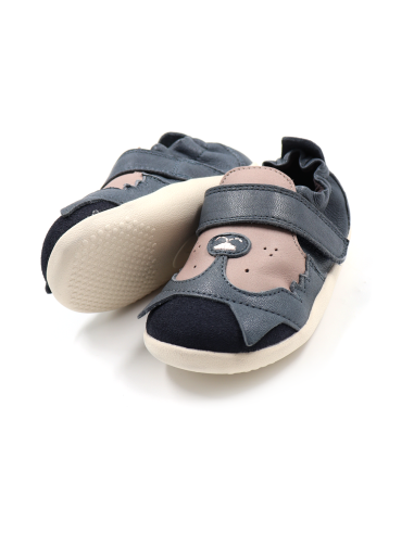 SCARPINE PRIMI PASSI BOBUX XPLORER CRITTERS IN PELLE - LUPETTO