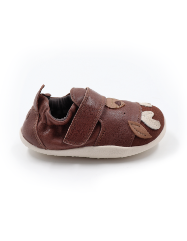 SCARPINE PRIMI PASSI BOBUX XPLORER CRITTERS IN PELLE - CERBIATTO