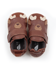 SCARPINE PRIMI PASSI BOBUX XPLORER CRITTERS IN PELLE - CERBIATTO