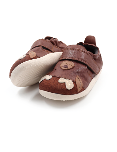 SCARPINE PRIMI PASSI BOBUX XPLORER CRITTERS IN PELLE - CERBIATTO