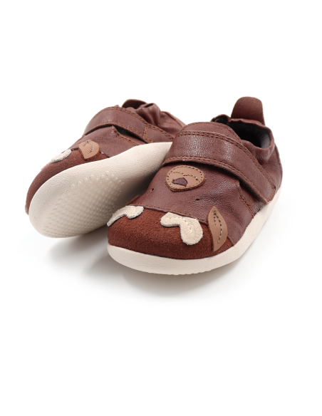 SCARPINE PRIMI PASSI BOBUX XPLORER CRITTERS IN PELLE - CERBIATTO
