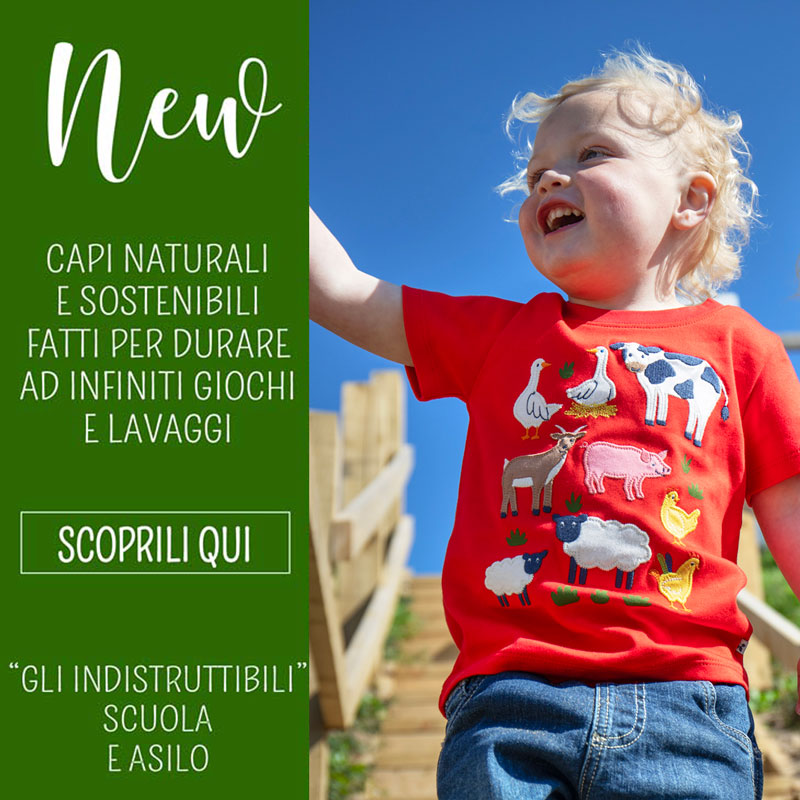 Abbigliamento naturale sostenibile bambini