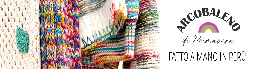 MAGLIE ARCOBALENO FATTE A MANO